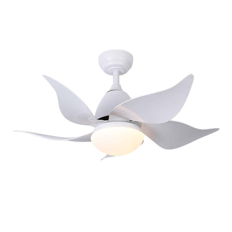 5-Blade Smart Ceiling Fan with Light, Remote Control, 1/2/4/8H Timing Function for Bedroom