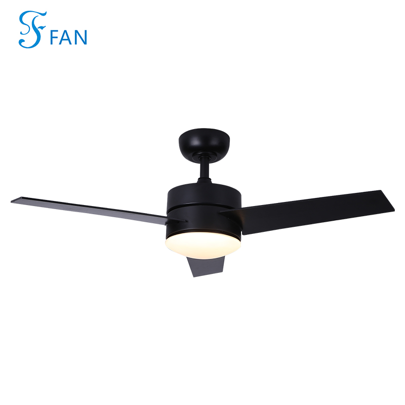 Modern Black 3-Blade Ceiling Fan with LED Light | Stylish & Energy-Efficient