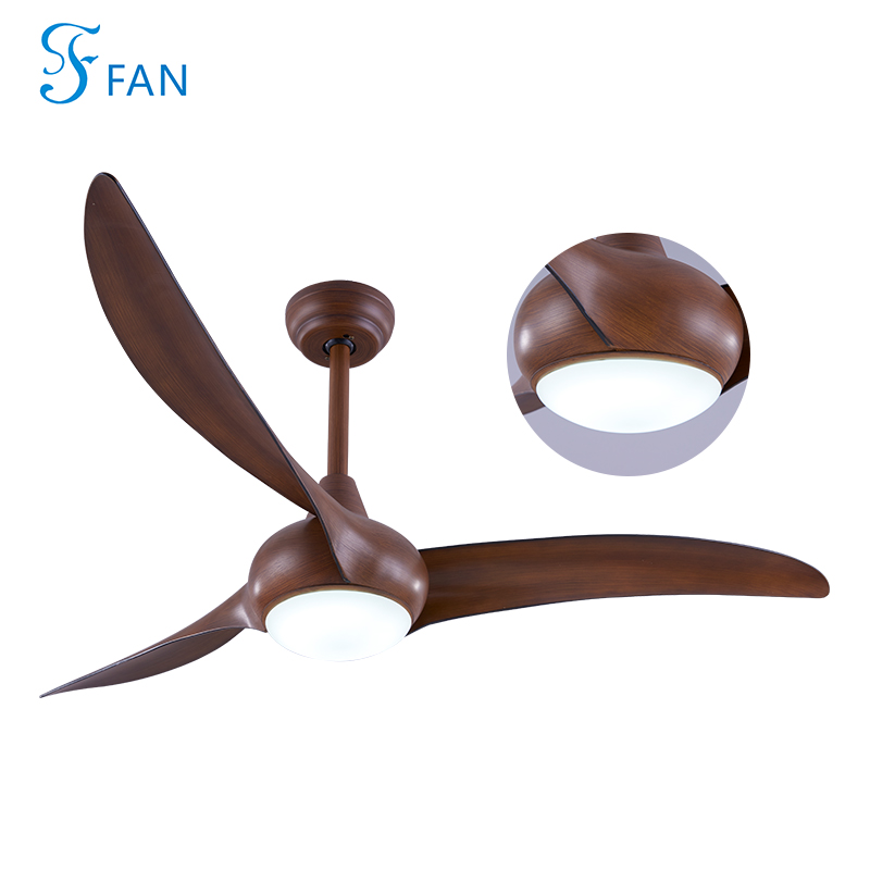 Mid-Century Modern Walnut Ceiling Fan with Light, Silent Operation, Dimmable LED, Stylish Ceiling Fan Light for Bedroom, Living Room, Dining Room