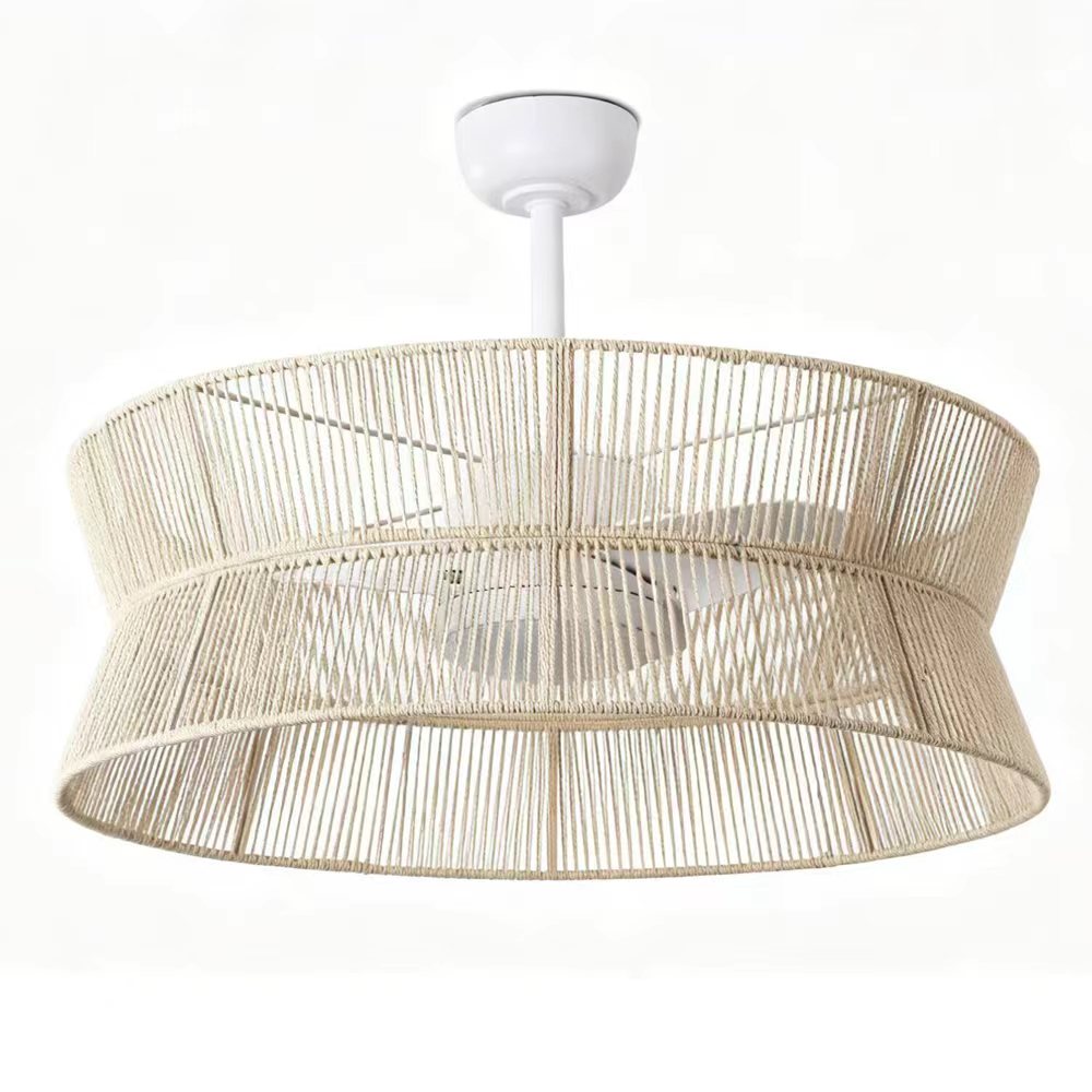 Nature design led ceiling fan with light