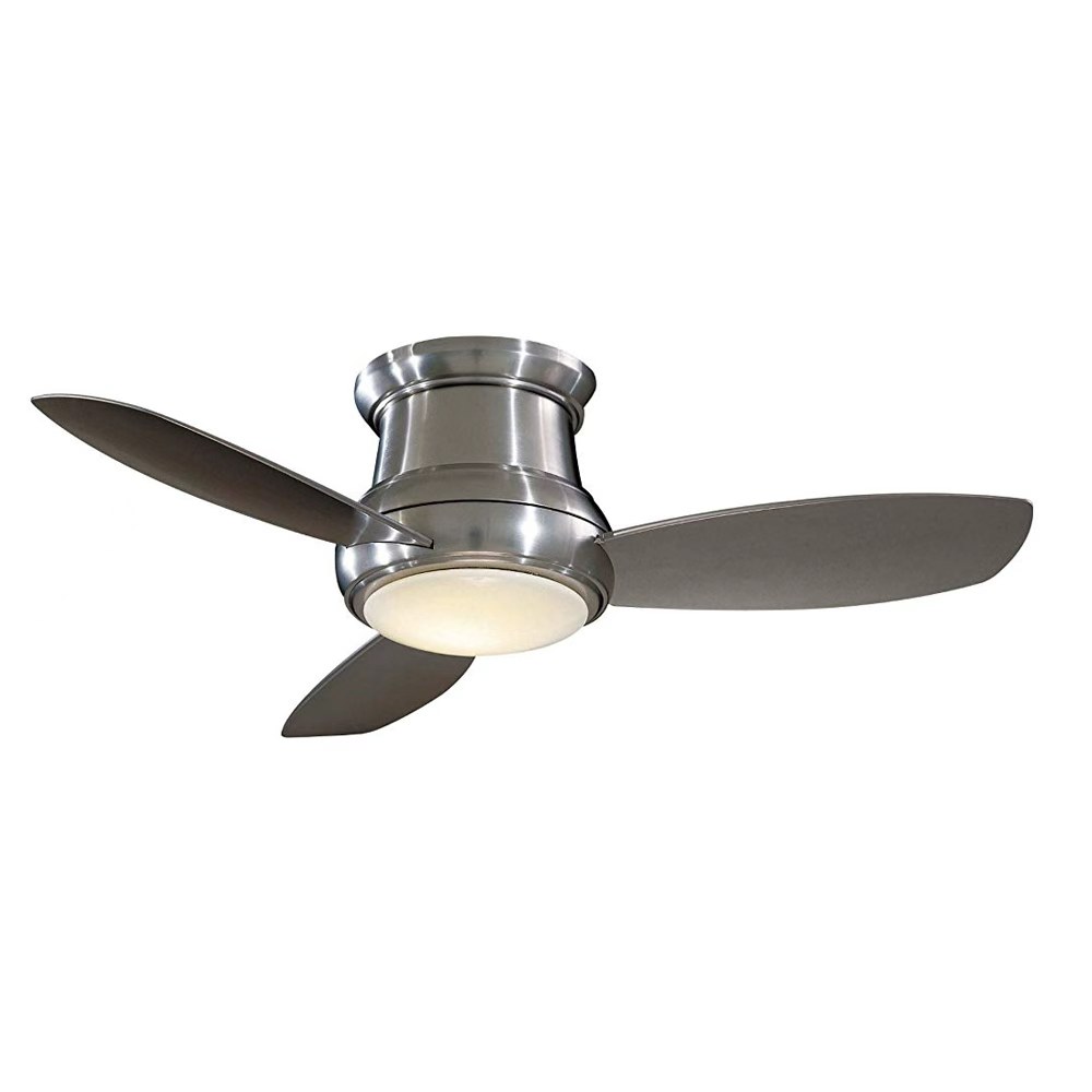 nickel finishing led ceiling fan