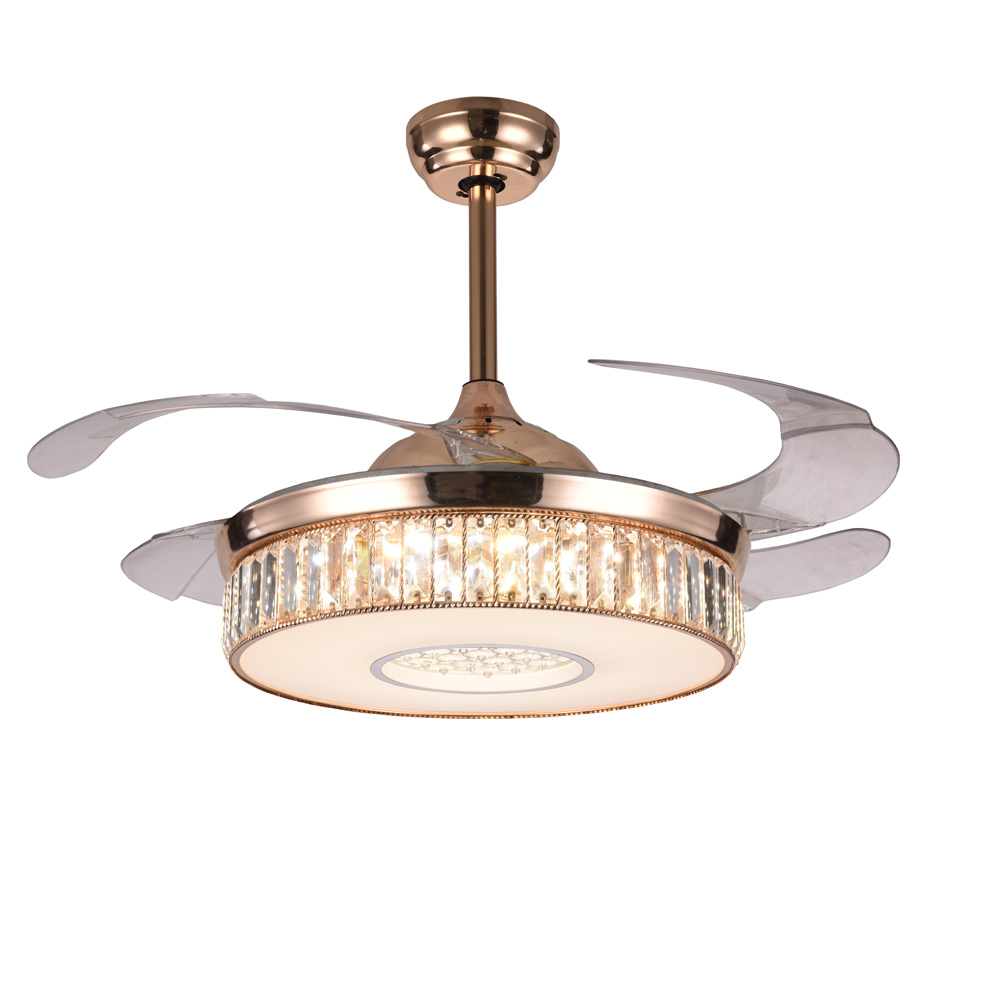 Acrylic hidden ceiling fan light