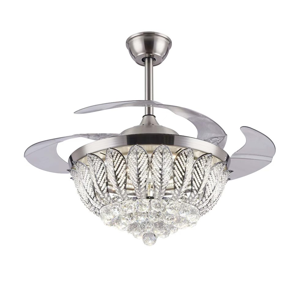 Luxry crystal fan light