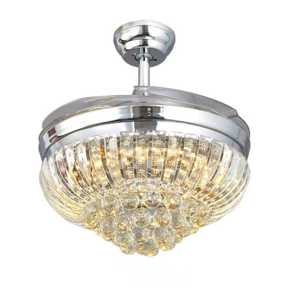 Silver finishing led ceiling fans