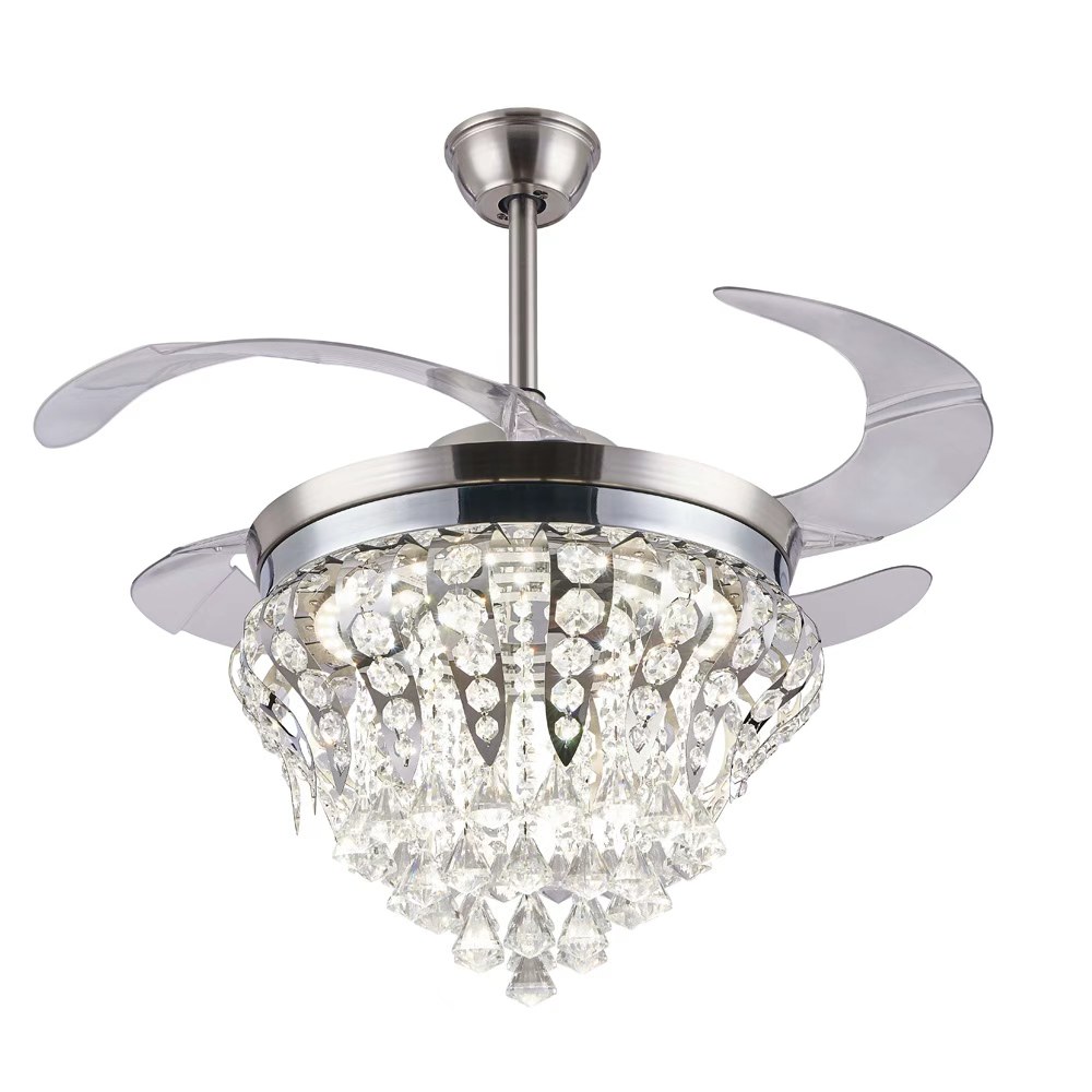 LED crystal ceiling fan with light 36W