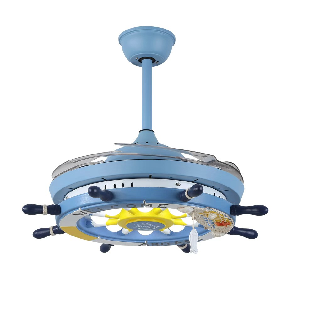 42" Retractable Ceiling Fan Light
