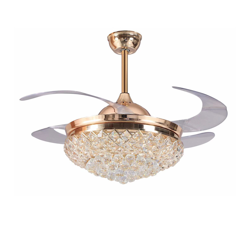 Crystal luxry fan light